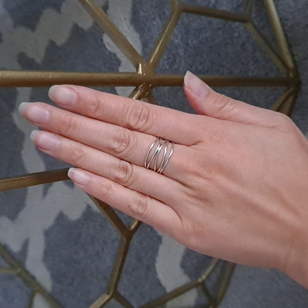 Authentic Tiffany & Co. Elsa Peretti Five Row Wave ring - Picture 12 of 16